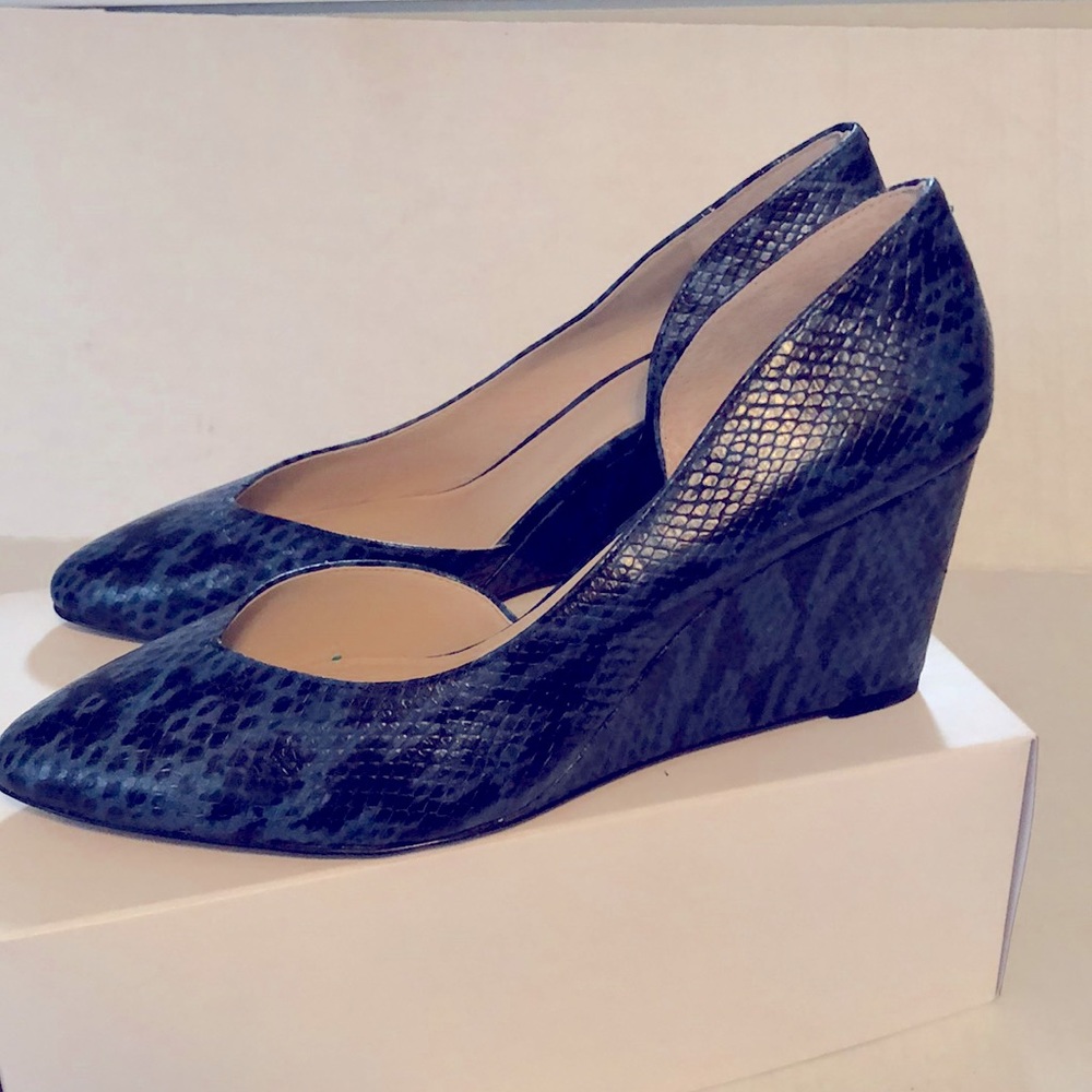 1. State Melman Wedge Shoe Royale  Snake 11M New!